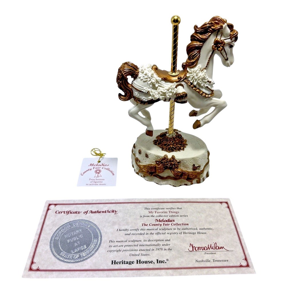 Heritage House Melodies County Fair Carousel Musical Sculpture My Favorite Thing